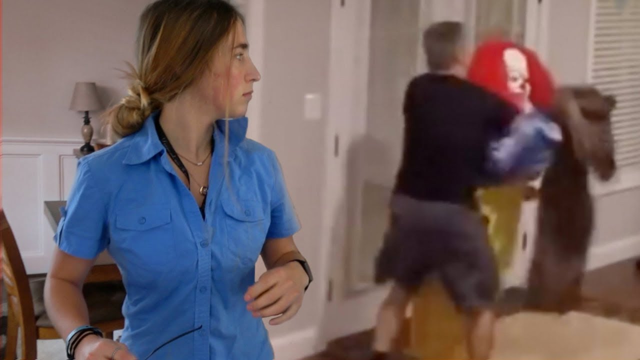 A Clown Gets Tackled By Dad