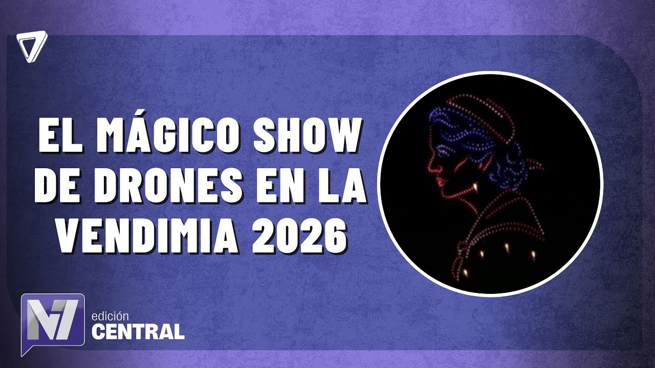 El show de drones deslumbró en la Fiesta de la Vendimia