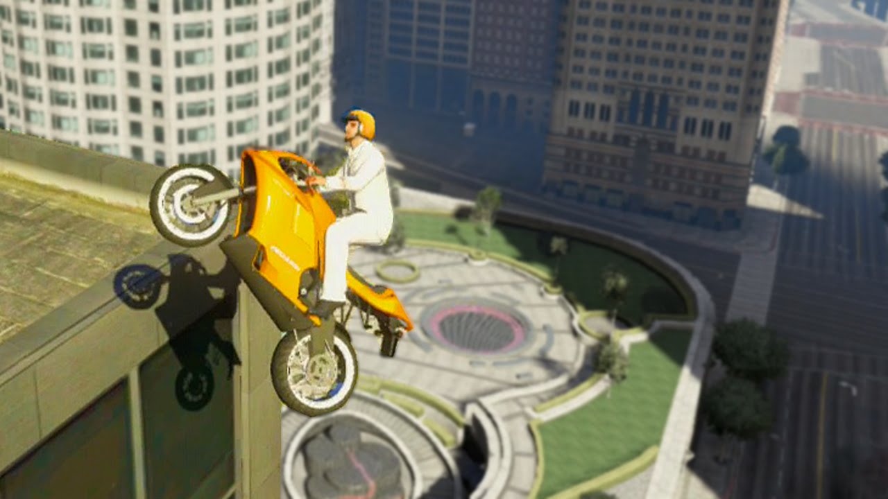 Amazing Bike Stunt Race (GTA 5 Funny Moments)