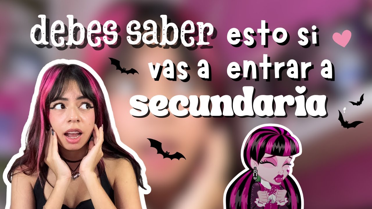 lo que debes saber SI o SI al entrar a secundaria 🩷 BooLyPan