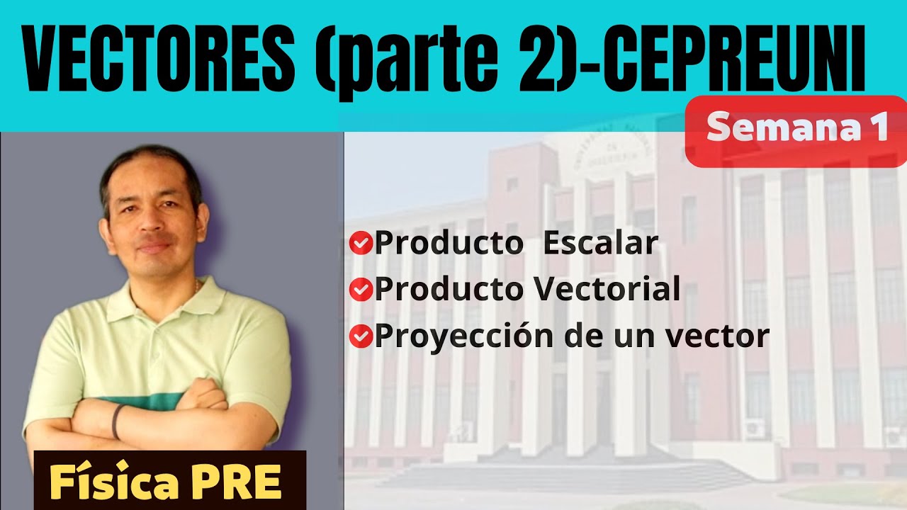 Producto de vectores- CepreUNI- semana 1