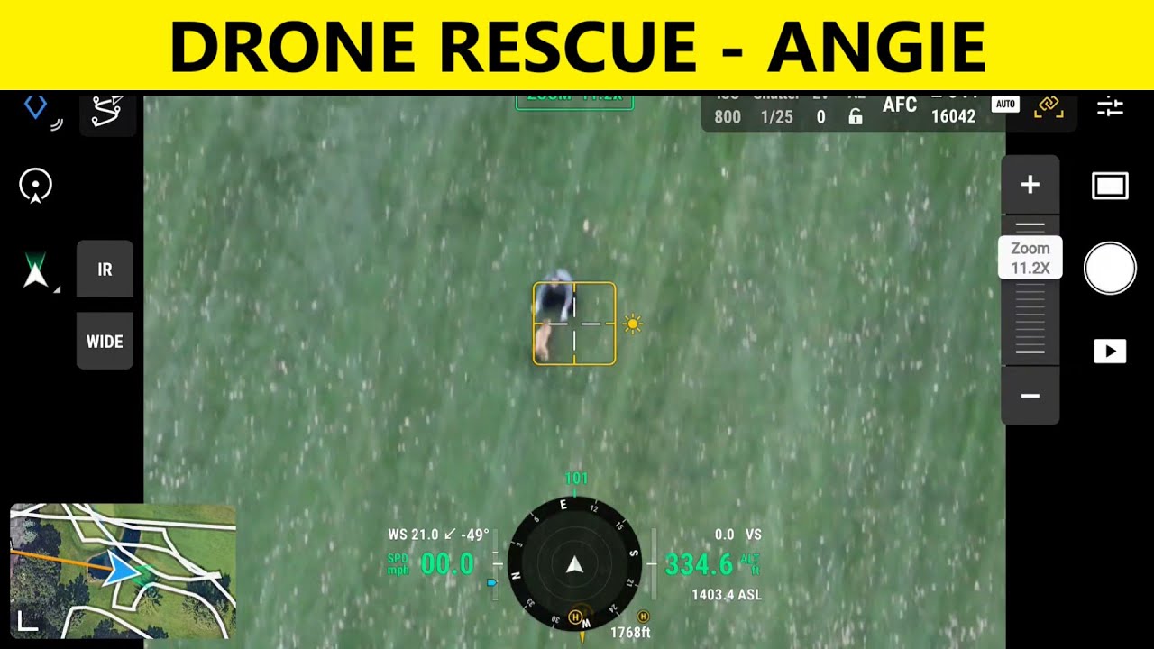 Thermal Drone Dog Rescue - Angie