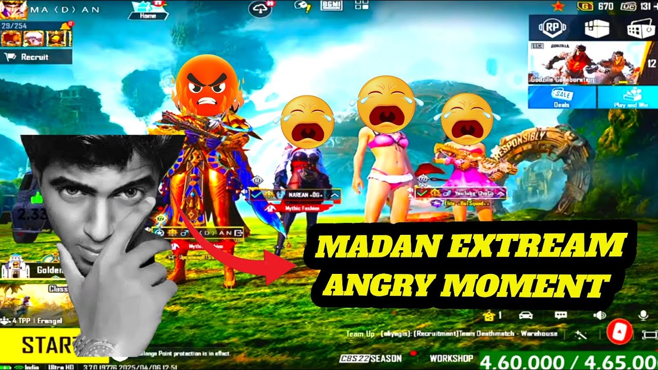 MADAN ANGRY MOMENT | Bot squad | MADAN | #madan #madanpubg #youtubechoco #trending #viralvideo