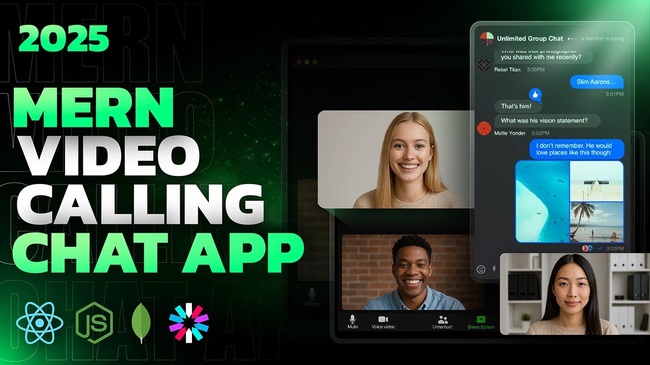 MERN Stack Project: Video Calling Realtime Chat App & Social App