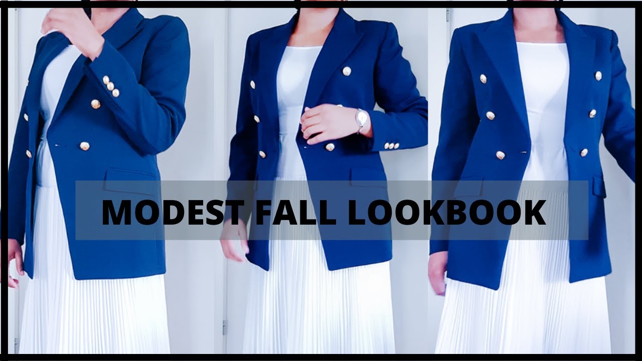 Modest Fall Lookbook | Shop Your Closet Fall 2020 | One Blazer Styled 9 Ways
