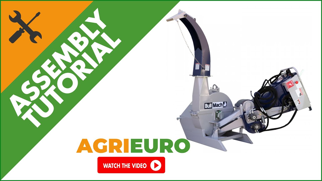 BullMach ZEUS 150 H-PTO - Tractor Garden Shredder - with self-feeding rollers - Assembly tutorial
