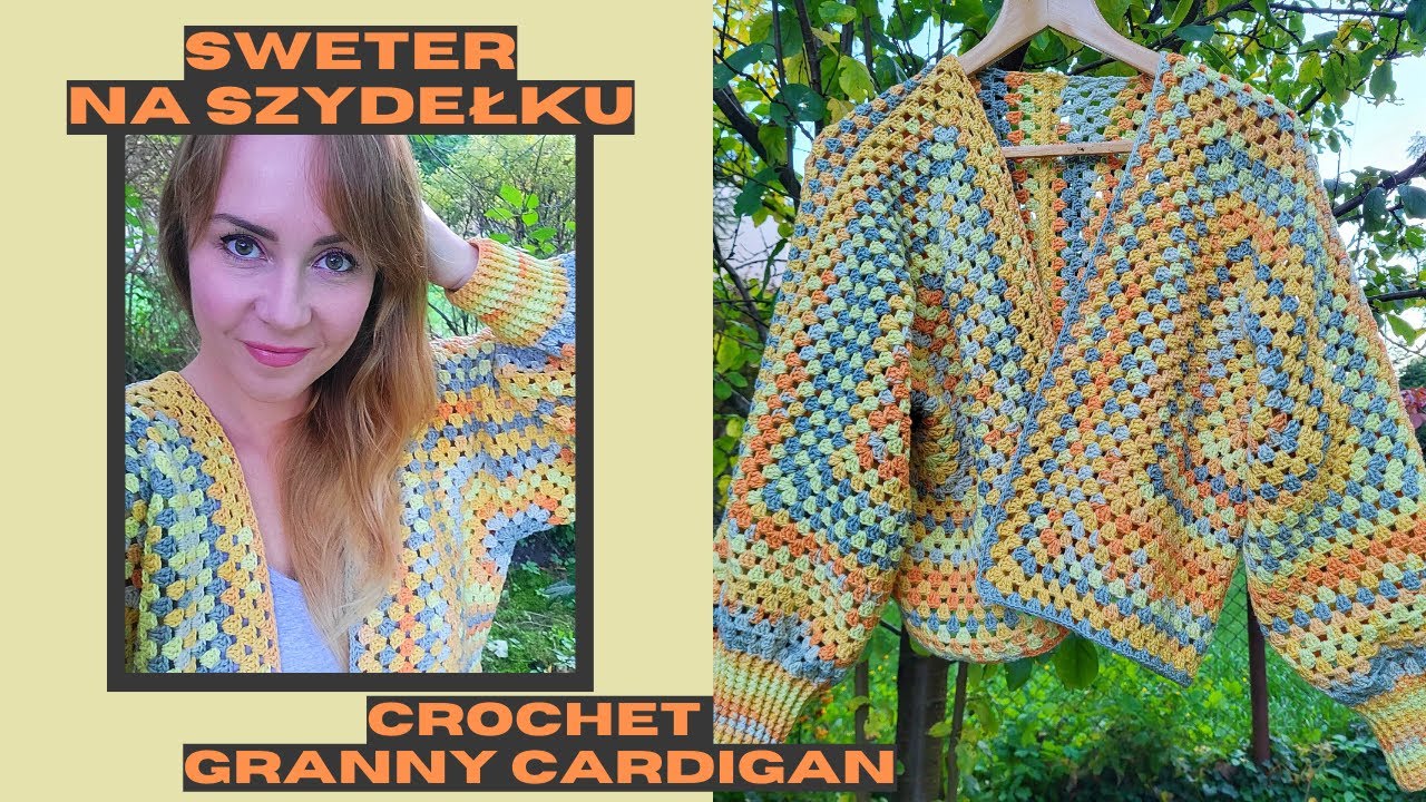 Crochet granny cardigan. Kardigan 