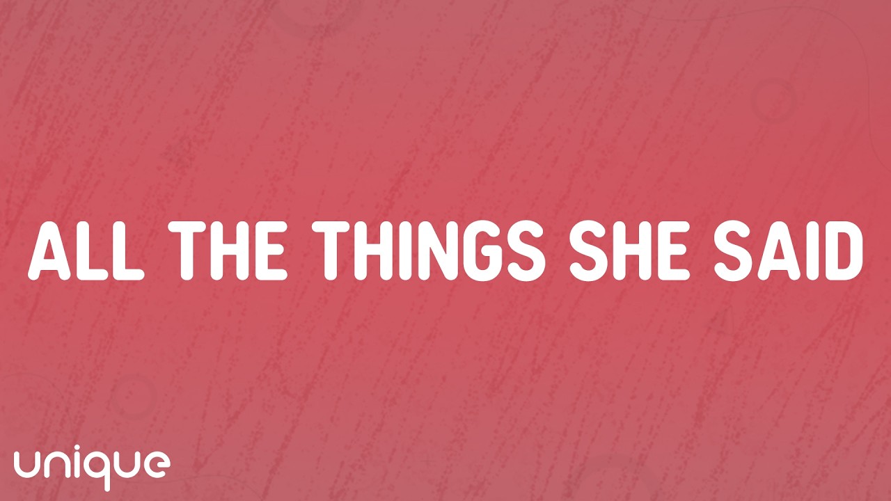t.A.T.u. - All The Things She Said (Lyrics)