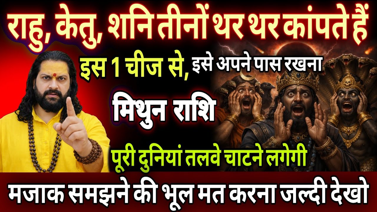 मिथुन राशि, 26,27,28 फरवरी, राहु,केतु और शनि तीनों थर थर कांपते हैं इस एक छोटी सी चीज से 