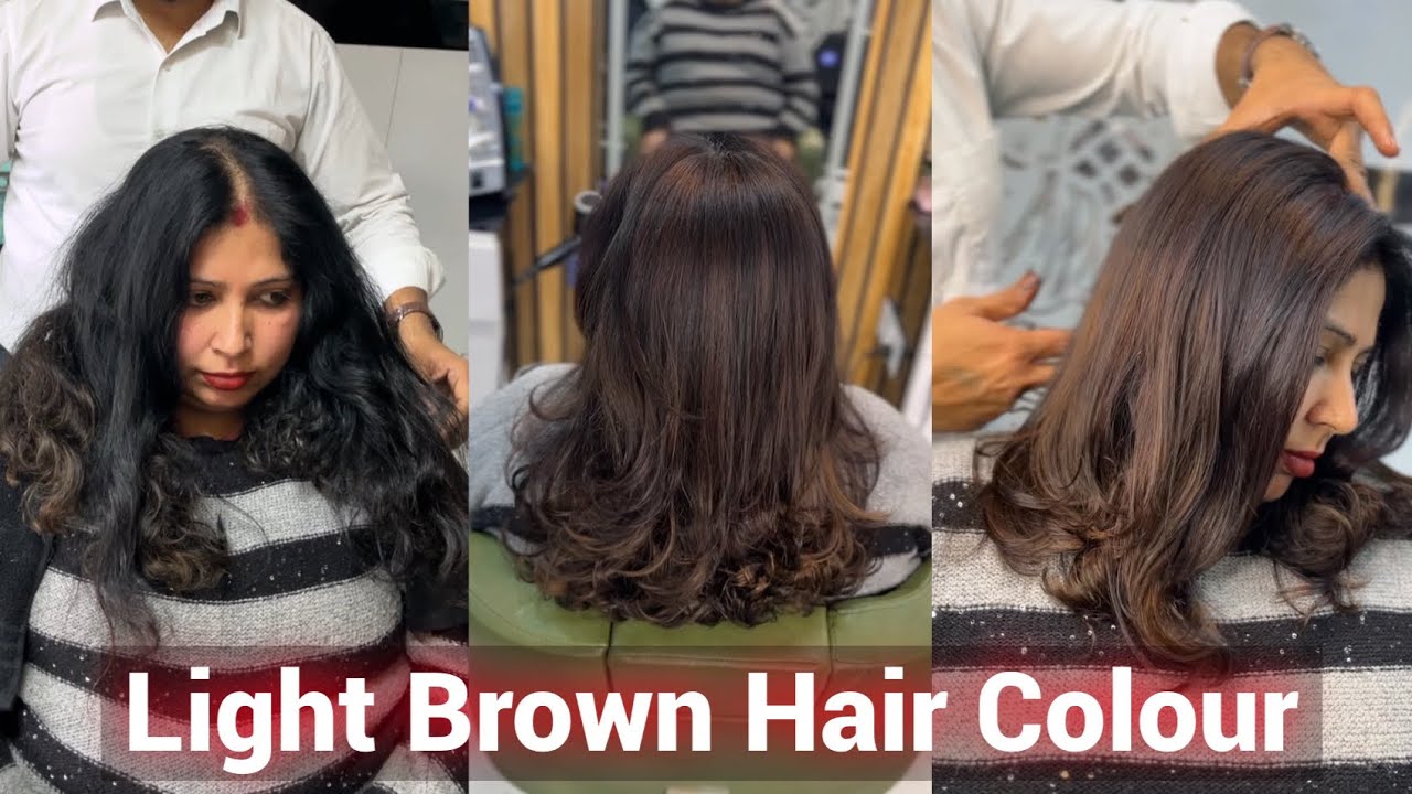 How To : Light Brown Hair Colour / L’Oreal 5.35 / Colour Tutorial / Hair Global ￼Colour highlights ￼