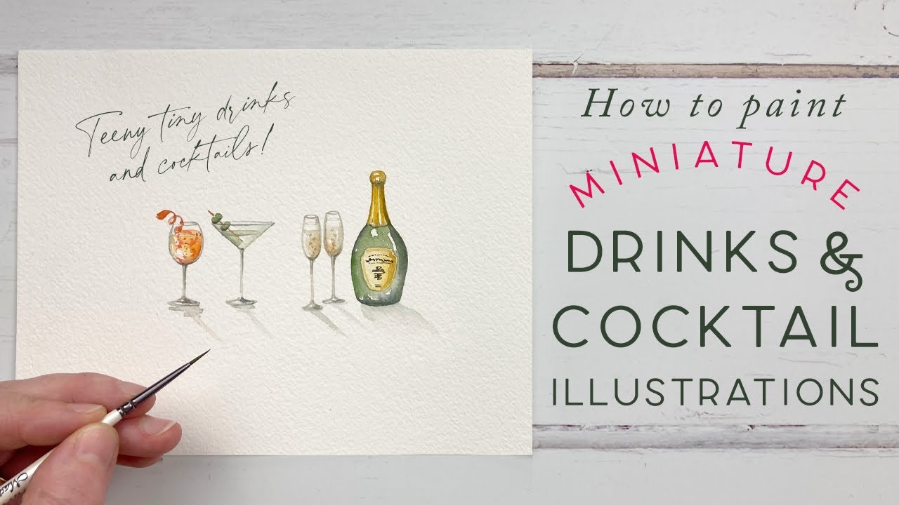 How To Paint Watercolour Drinks And Cocktails | Miniature Painting Masterclass