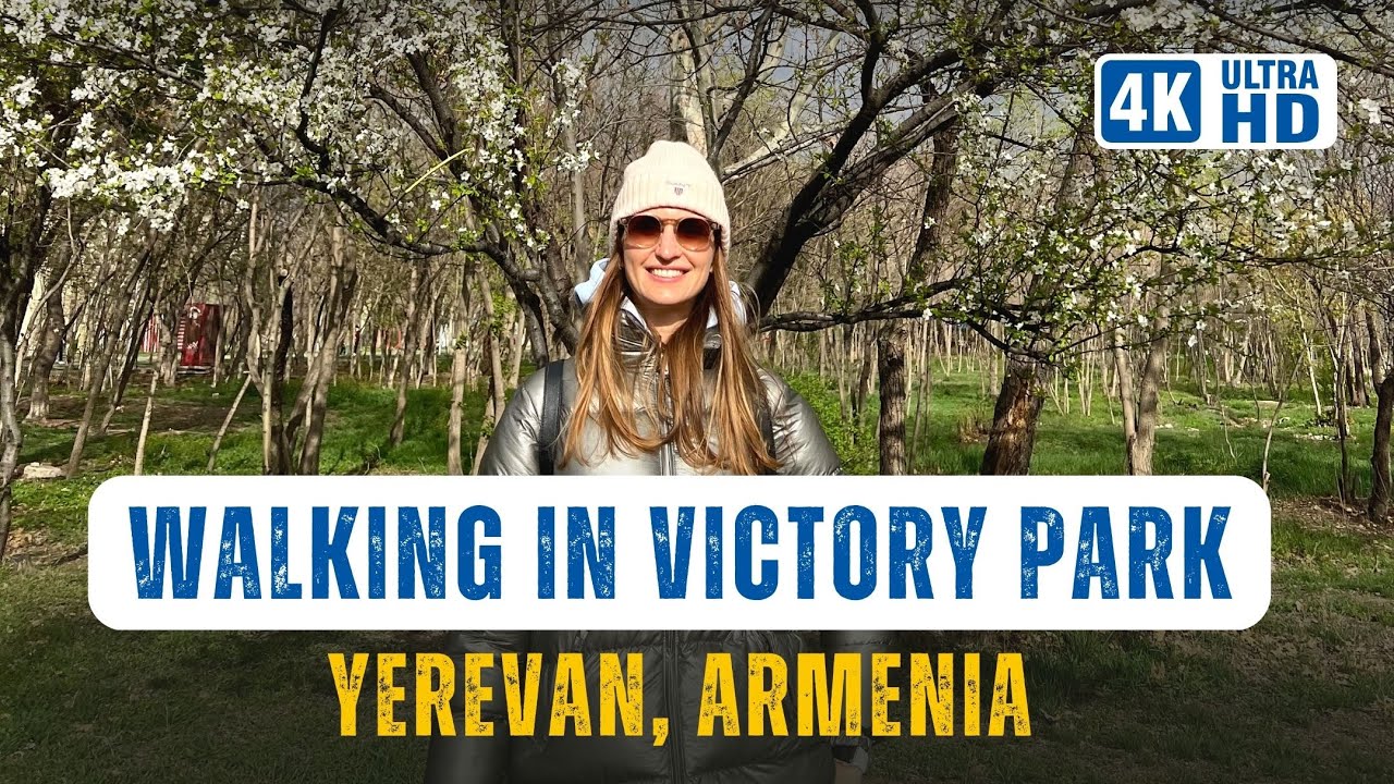 [4K] Walking in Victory Park in Yerevan 🇦🇲 Mother Armenia monument 🌃 Cascade complex🚶Northern Avenue