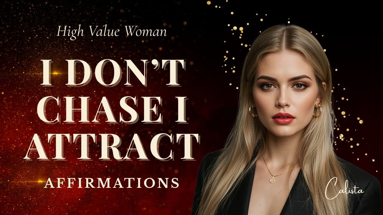 I Don’t Chase, I Attract ✧ Powerful High-Value Woman Affirmations