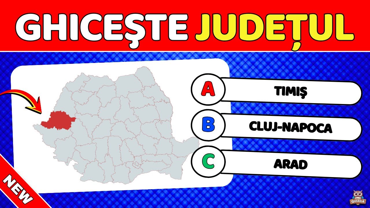 GHICEȘTE JUDEȚUL ROMÂNIEI |🇷🇴Cât de bine cunoști România?