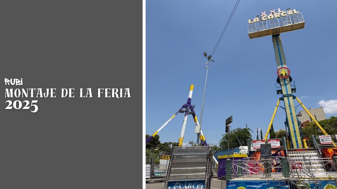 Montaje Feria Rubi 2025 || Festa Major 2025 🎡