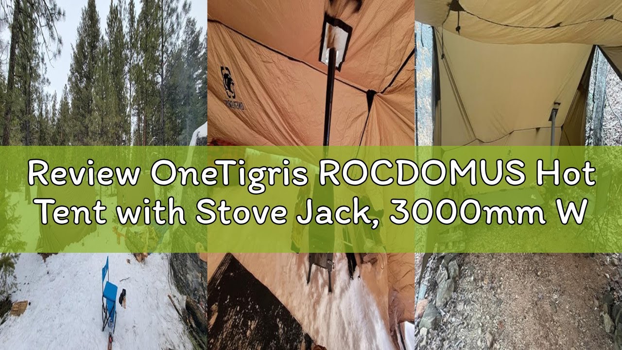 Review OneTigris ROCDOMUS Hot Tent with Stove Jack, 3000mm Waterproof, Versatile Lightweight Hammock