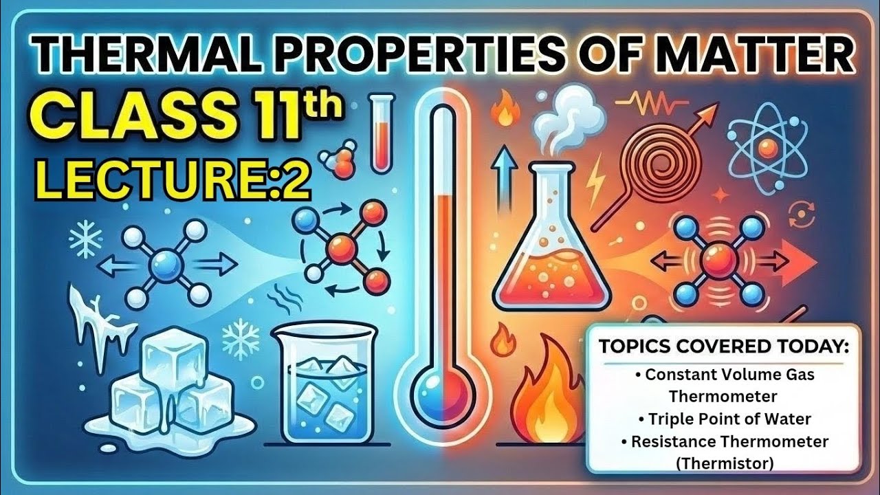 Class 11 Physics| Lecture:2 |Thermal Properties of Matter|IIT JEE, NEET, BOARD|By:ABHISHEK JHA SIR|