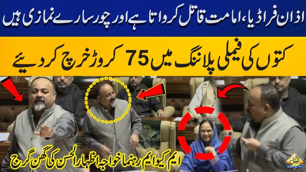 MQM-P's Khawaja Izhar ul Hassan blasting speech in Sindh Assembly | Capital TV