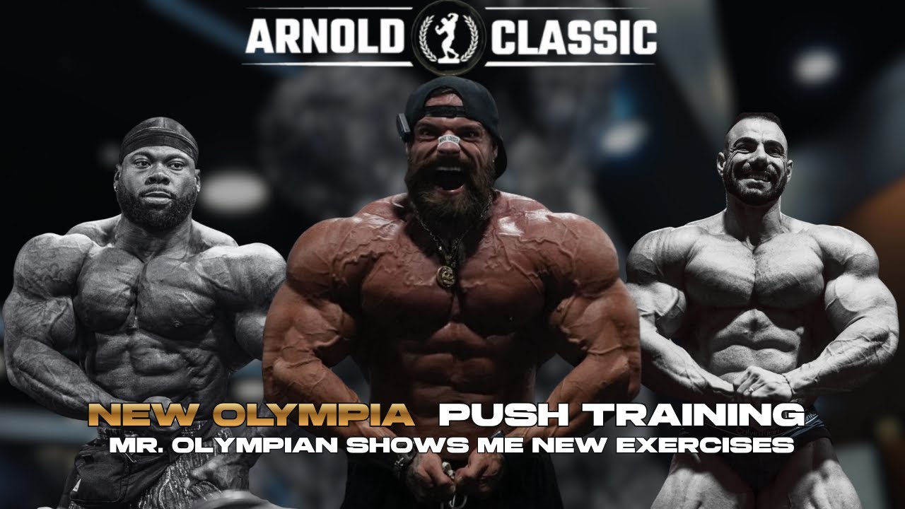 TRAINING PUSH DAY WITH 2 OLYMPIAN MONSTERS ( KEON PEARSON & RAFAEL BRANDAO )