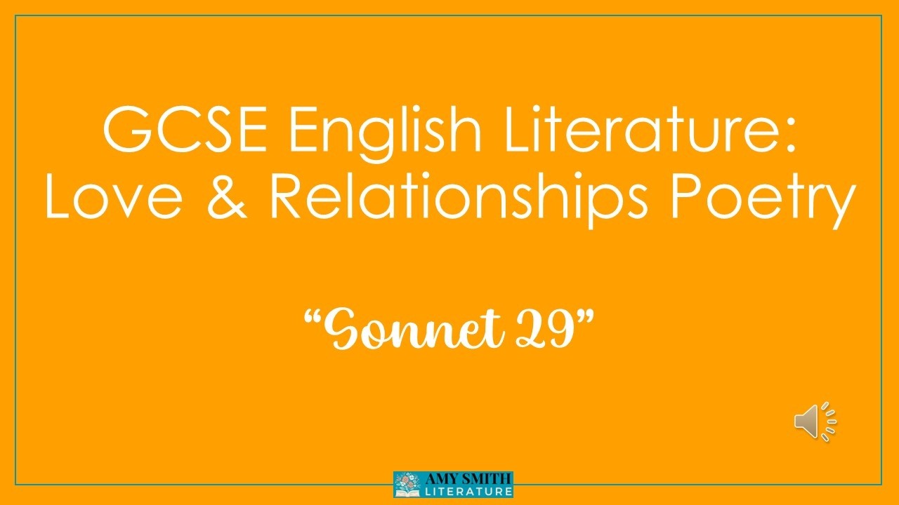 04 LR Poetry: Sonnet 29