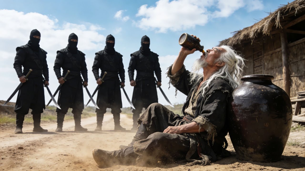 被欺負的醉酒乞丐，竟是隱藏的功夫高手，一出手直接反杀 ⚔️醉拳王無忌