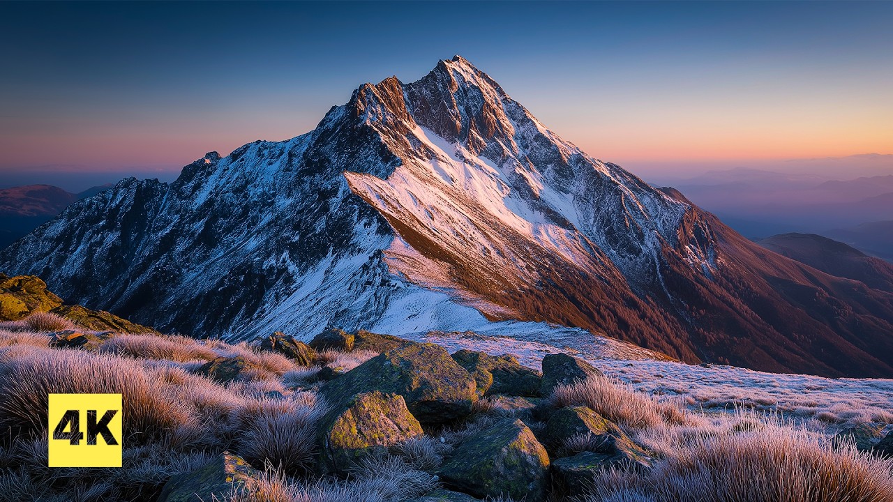 Swiss Alps Sunrise – 1 Hour Peaceful Mountain Relaxation 4K Cinematic