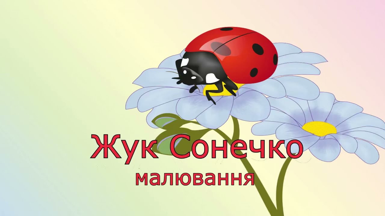 Жук Сонечко ( нетрадиційна техніка малювання )