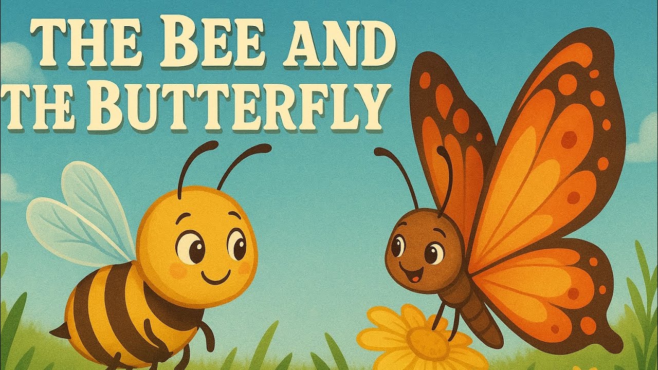 The Bee and the Butterfly | Moral Story in English l story l animals story l