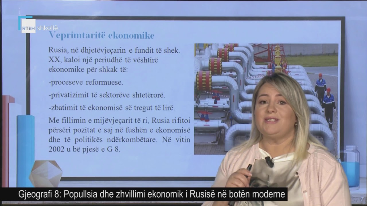 Gjeografi 8 - Popullsia dhe zhvillimi ekonomik i Rusisë në botën moderne