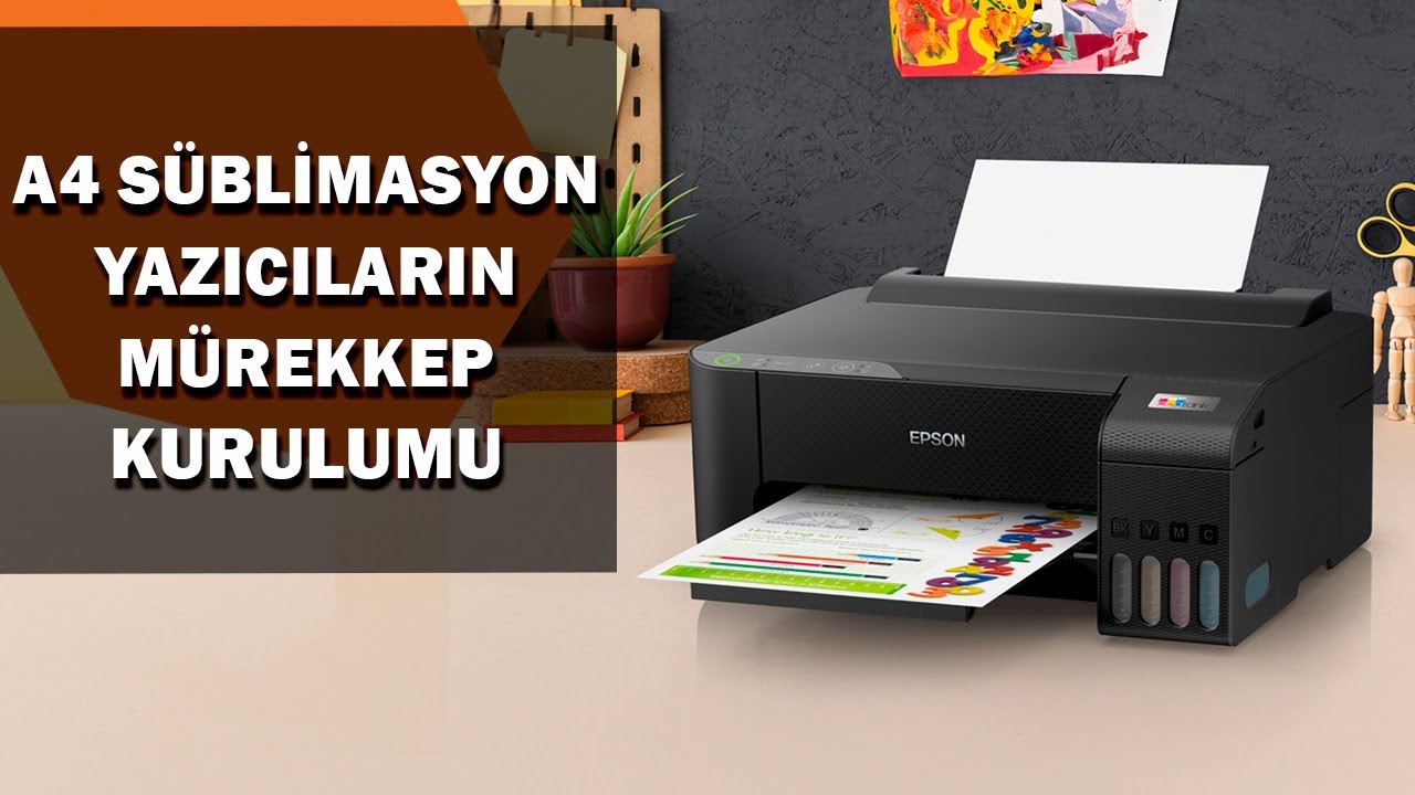 A4 Süblimasyon Yazıcı Mürekkep  Kurulumu | Teknofinal