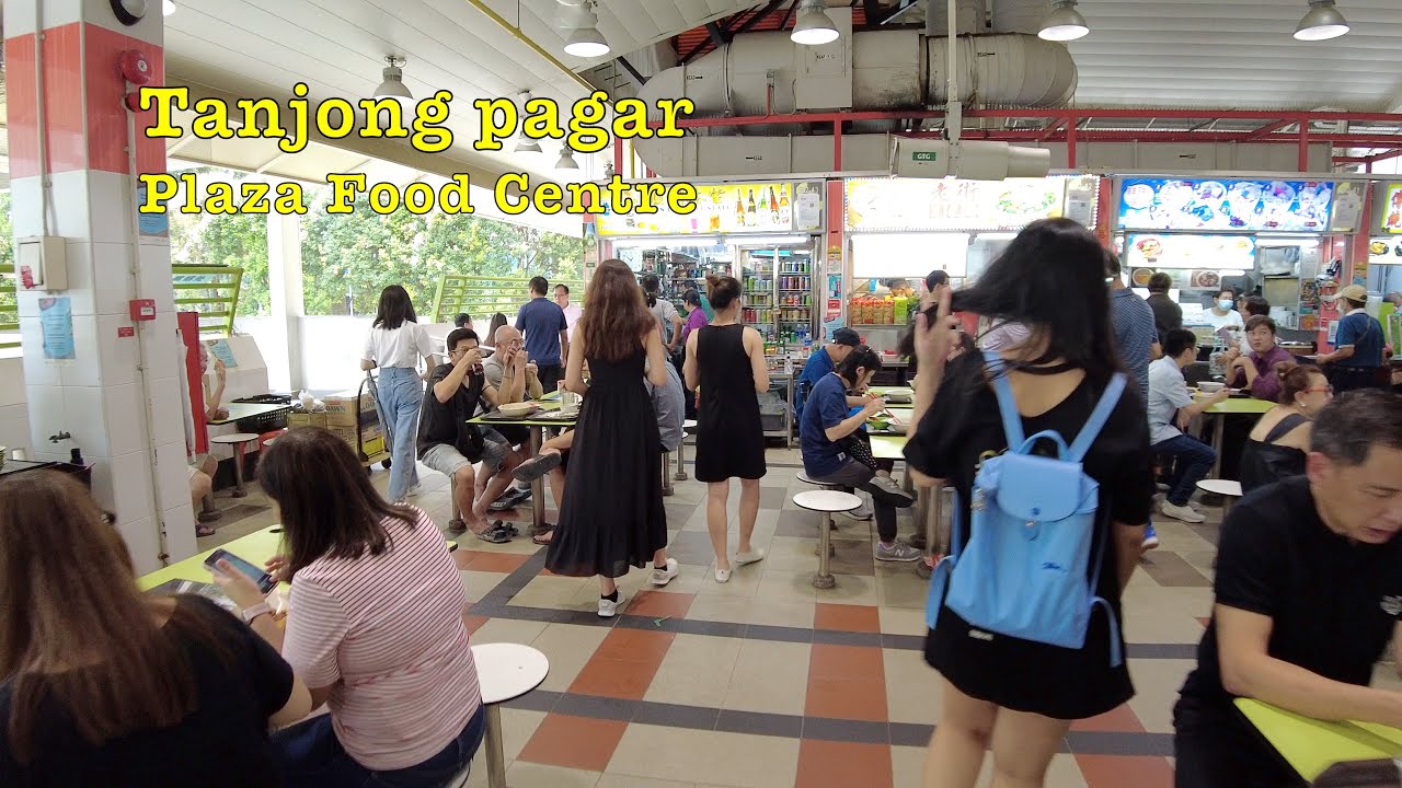 Tanjong Pagar Plaza Food Centre lunch 4K #lunch #hawkerfood #walkingtour