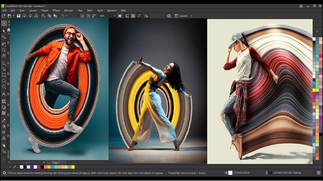 Эффект растяжения пикселей в Coreldraw 2026 и более поздних версиях - Ахсан Сабри