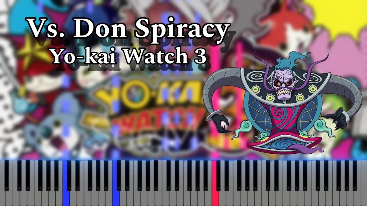 Yo-kai Watch 3 - Vs. Don Spiracy (Piano Tutorial)