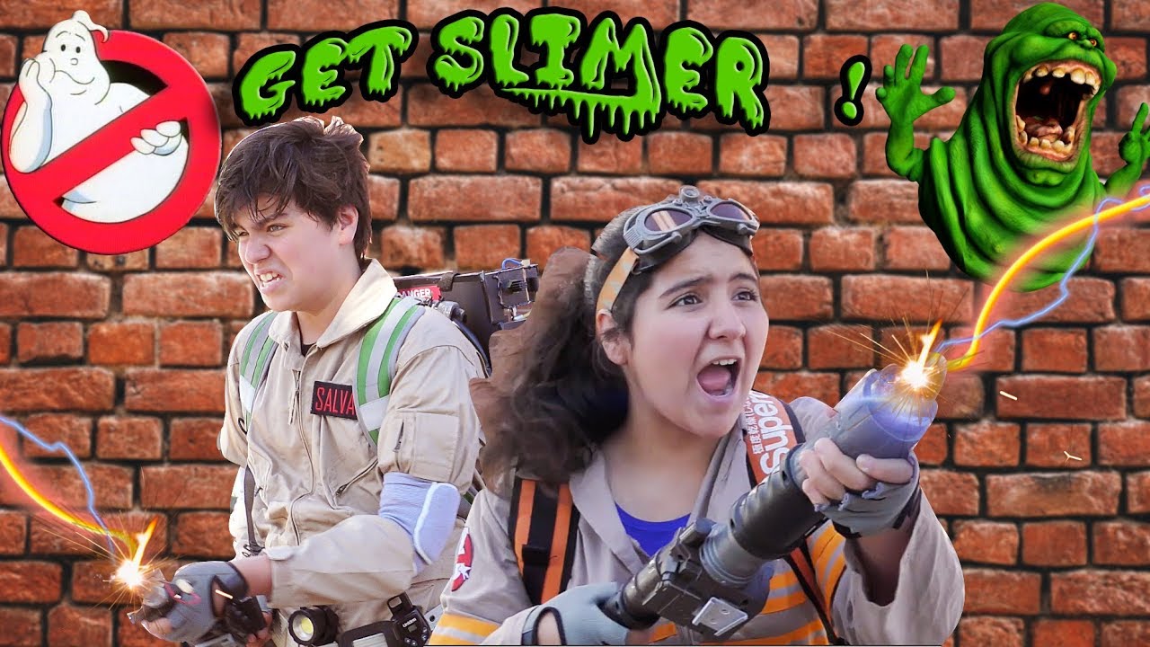 😅Ghostbusters  parody! 👻👻BUSTING SLIMER!  DIY home made movies  Canada