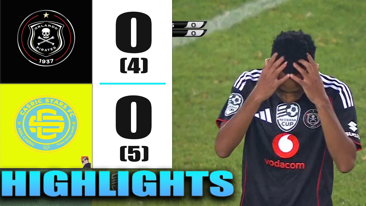 HIGHLIGHTS & PENALTIES | Orlando Pirates vs Casric Stars | Nedbank Cup