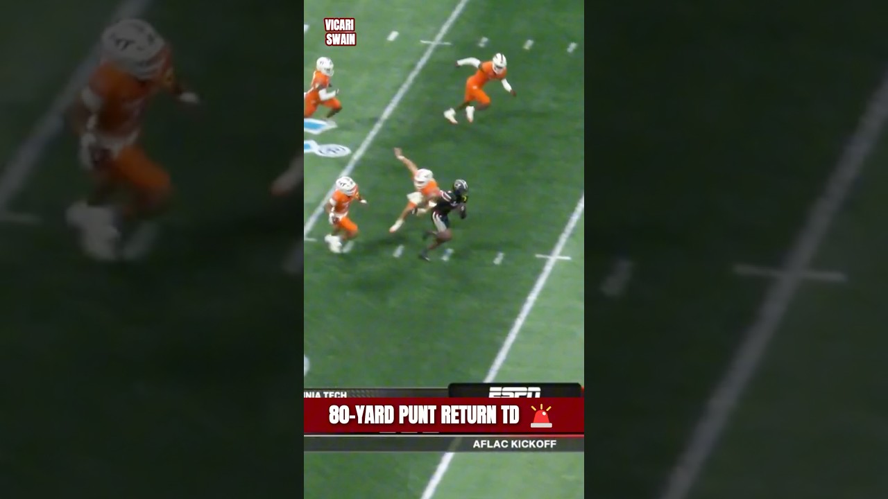 Vicari Swain's 80-Yard Punt Return TD 😳