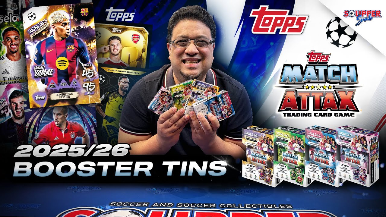SOUPPER SUB | Распаковка коробок с бустерами Topps Match Attax UCC 25/26