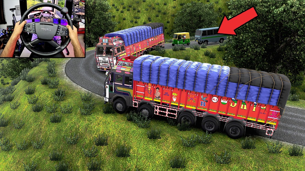 INDIAN TATA TRUCK SIMULATOR | MOZA TSW STEERING WHEEL GAMEPLAY