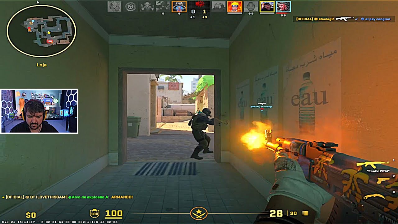 GAULES, LIMINHA, BT0, NAK E STEELEGA JOGANDO CS:2 (29/12/23) #609