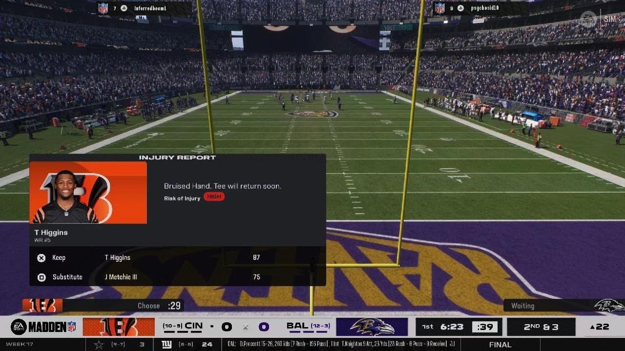 Bengals S1 W17 VS Sidney