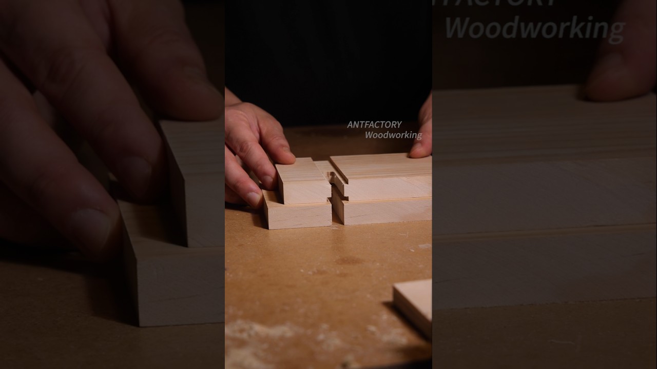 Деревянное соединение с одним инструментом #woodworking