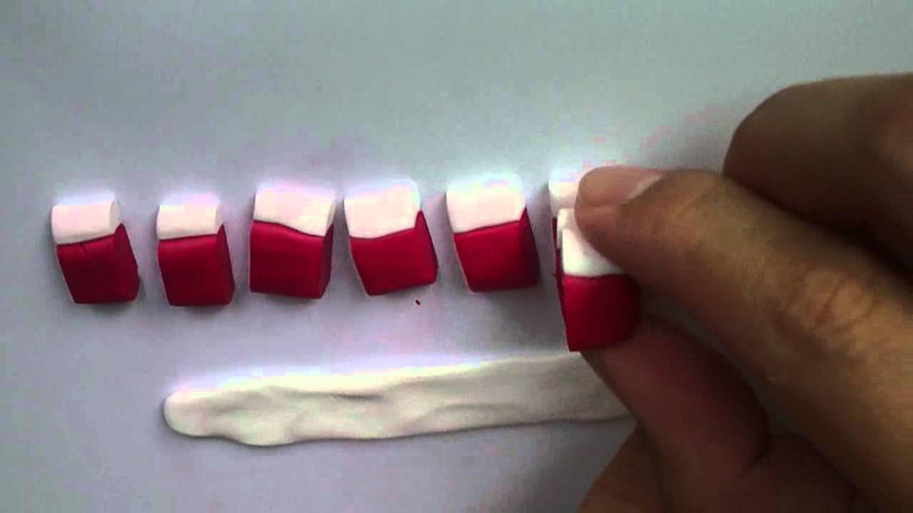 Strawberry Cane: Polymer Clay (basic method)