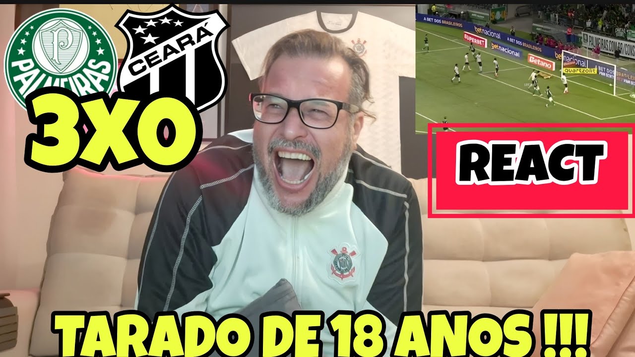 REACT PALMEIRAS 3X0 CEARA | MINI BERINJELO DESTRUIU O VOZÃO !!!