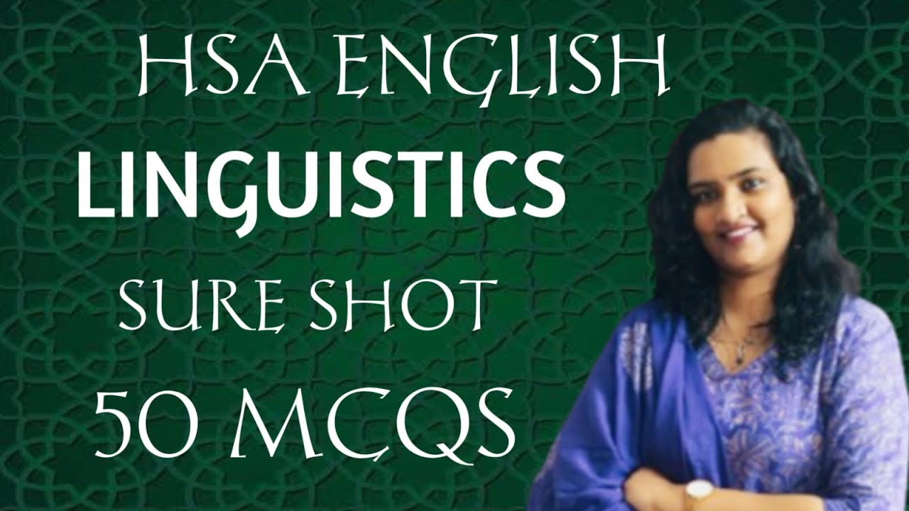 LINGUISTICS MCQS DISCUSSION #hsaenglish