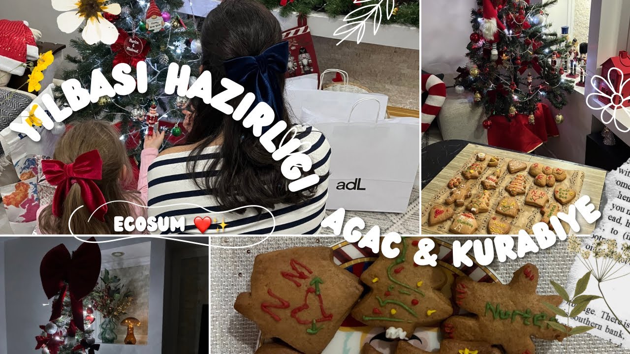 Yılbaşı Hazırlık Vlogu | Ağaç Süsledik & Kurabiye Yaptık 🎄🎅 