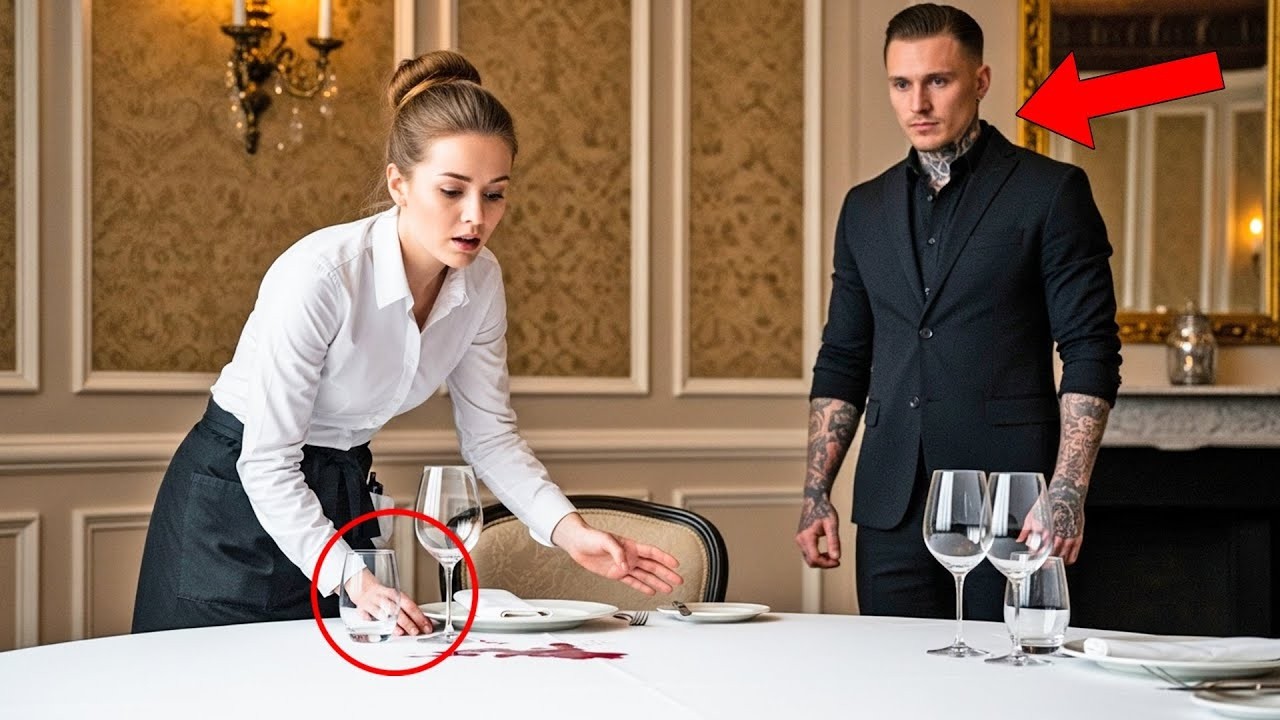 La serveuse changea le verre en silence,le mafieux réalisa alors qu'elle venait de lui sauver la vie