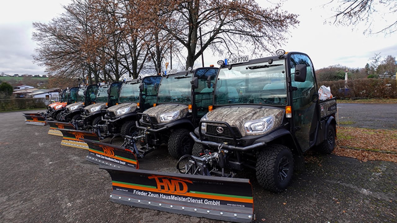 Sieben RTV's für Winterdienst Chemnitz | #Kubota 2025