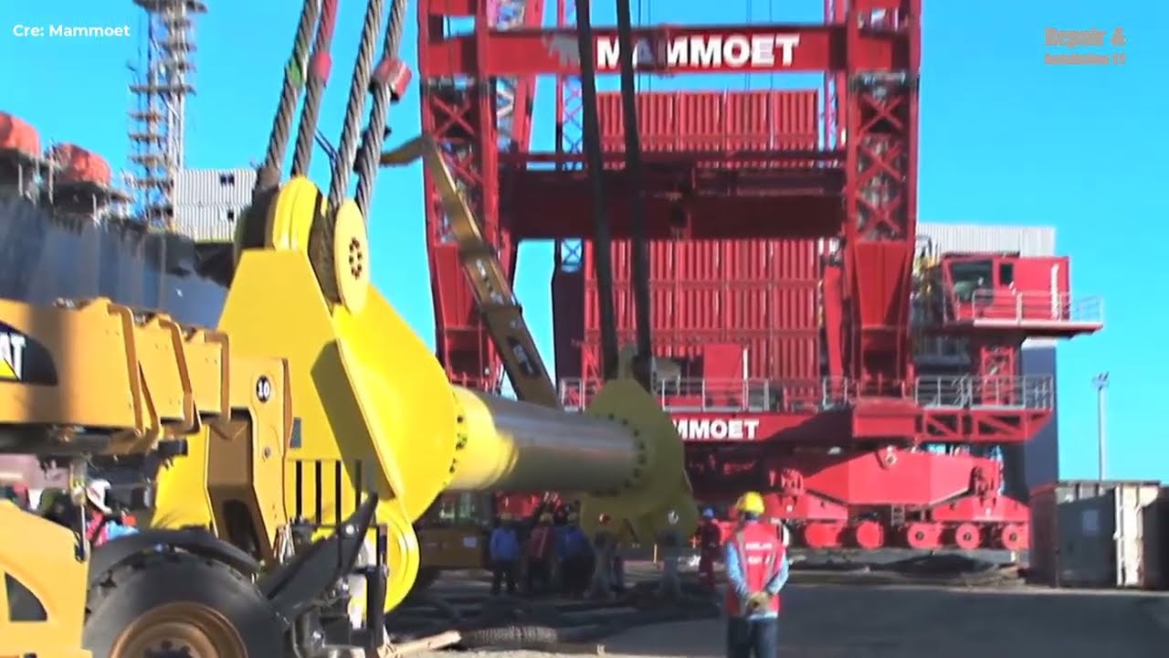 Incredible Heavy-duty Equipment, Largest Ring Crane & Crawler Crane In Working