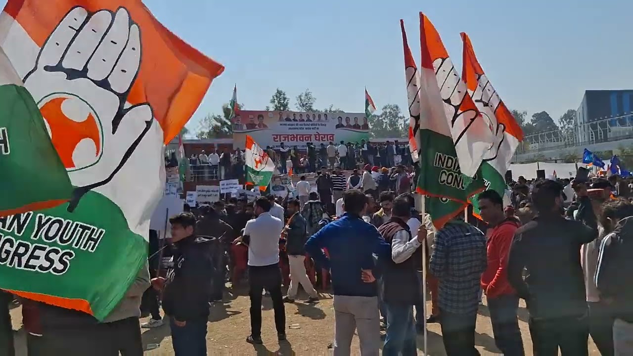 परेड ग्राउंड में कांग्रेस का शैलाब