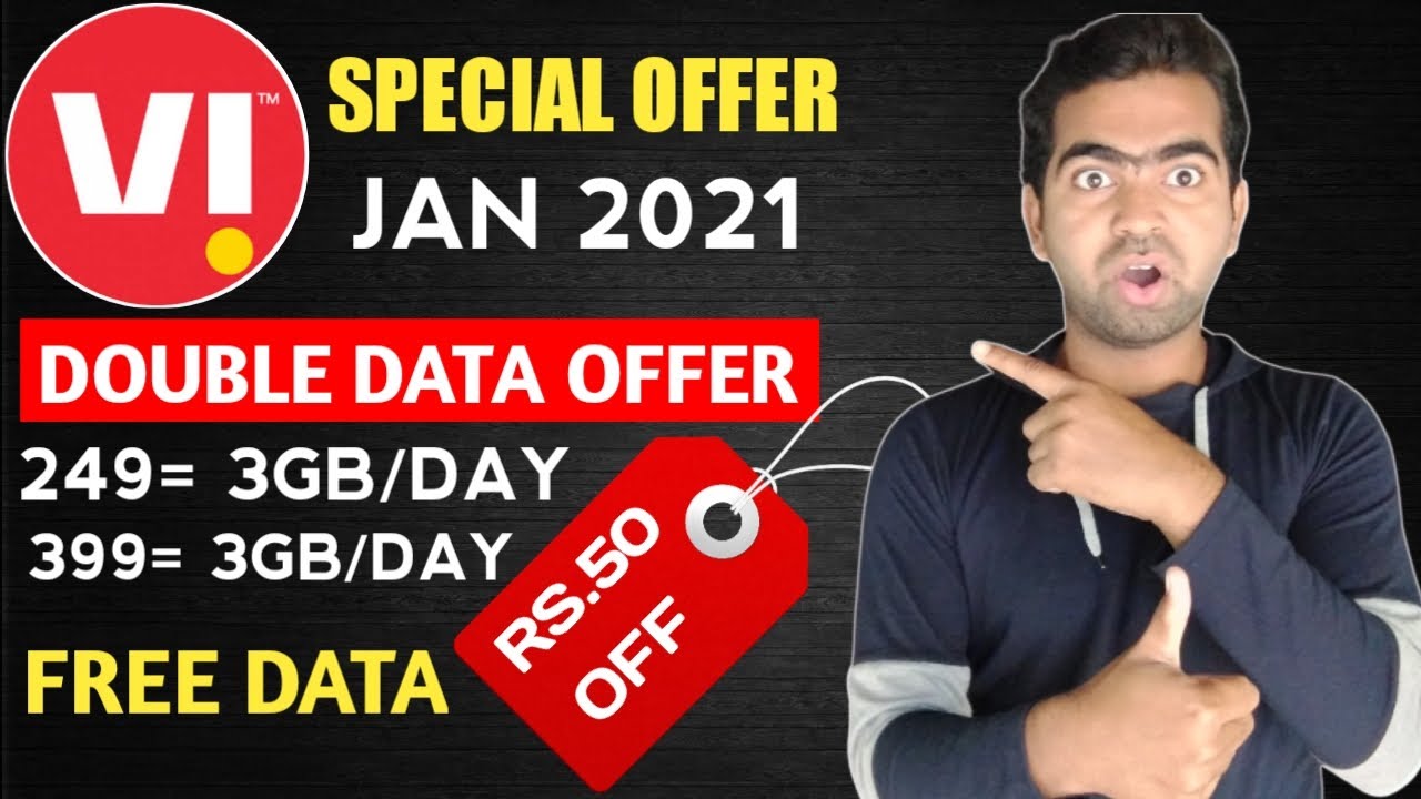 Vi ( Vodafone Idea ) Double Data Offer 2021 | Vi 249 Plan In 199 With 1.5GB/DAY